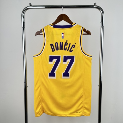 2023 NBA Los Angeles Lakers yellow version S-XXL