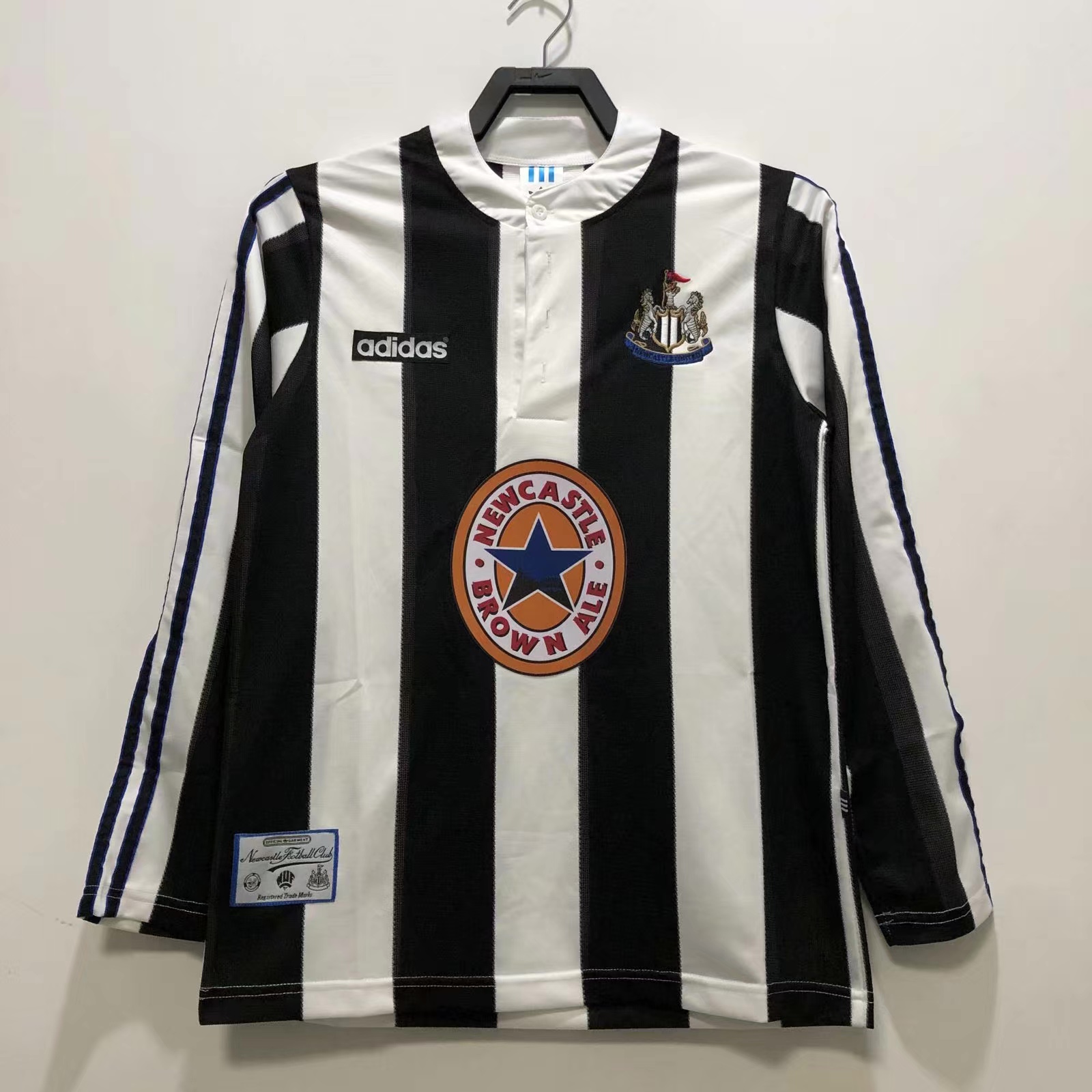 Retro 95/97 Newcastle United home long sleeve S-XXL