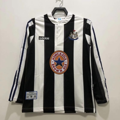 Retro 95/97 Newcastle United home long sleeve S-XXL