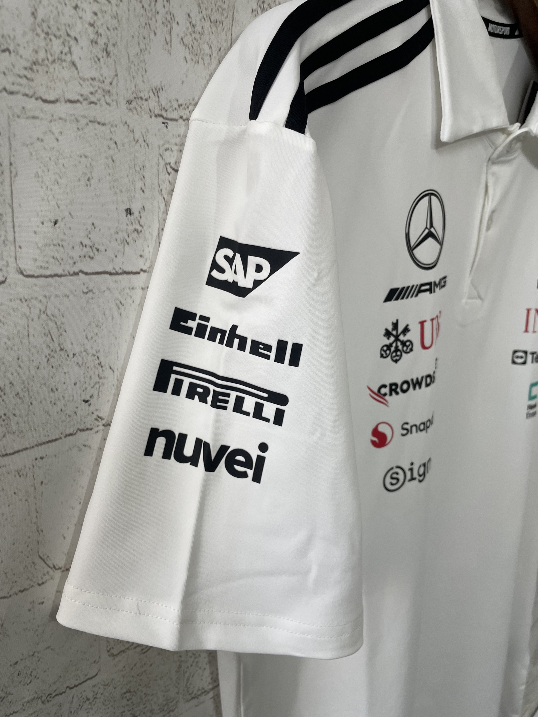 2025 Mercedes Benz F1 white jersey