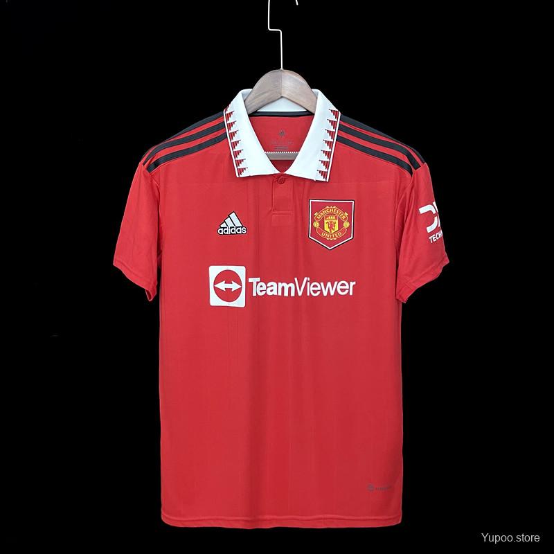 22/23 Manchester United Home Soccer Jersey