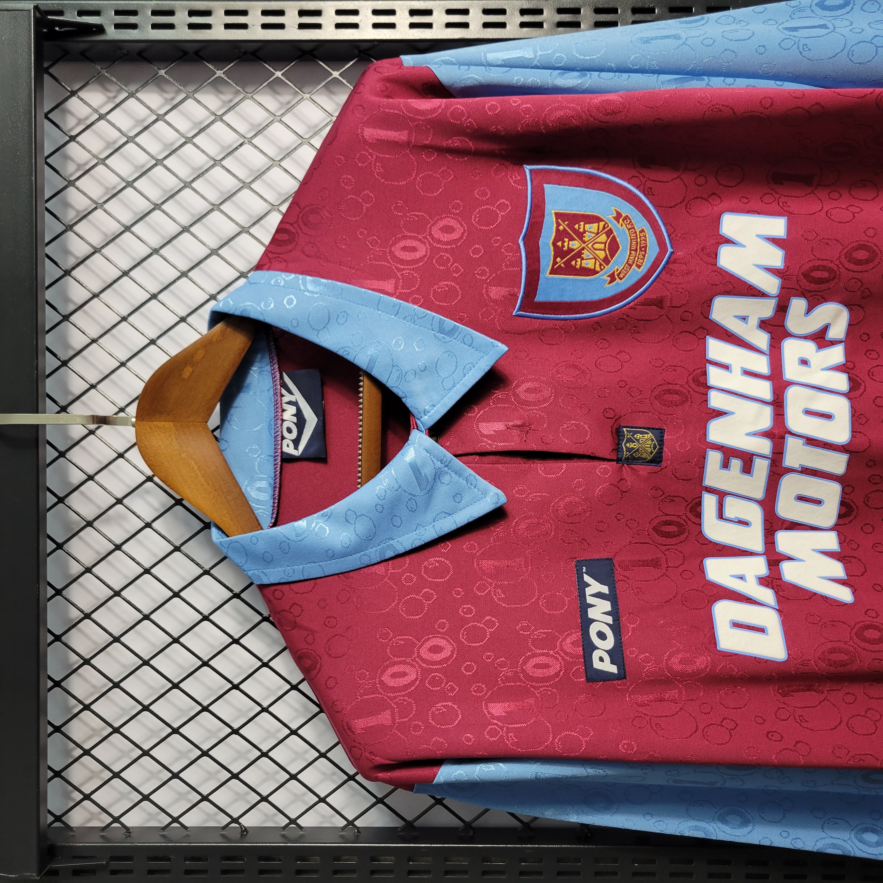 Retro 1995-97 West Ham Long Sleeves Home S-XXL