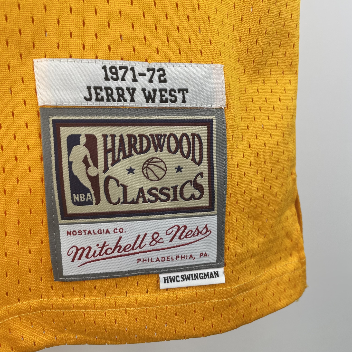 MN Heat Pressed Vintage Jersey: SW Lakers' 71/72 Season No.44 West