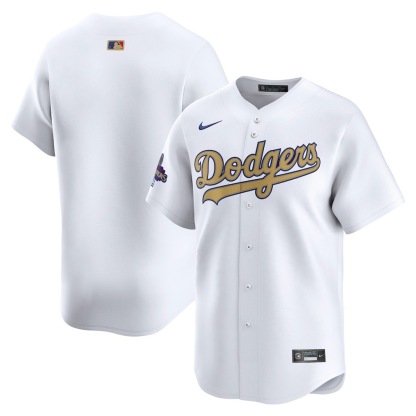 2025 MLB Los Angeles Dodgers White-Golden S-3XL