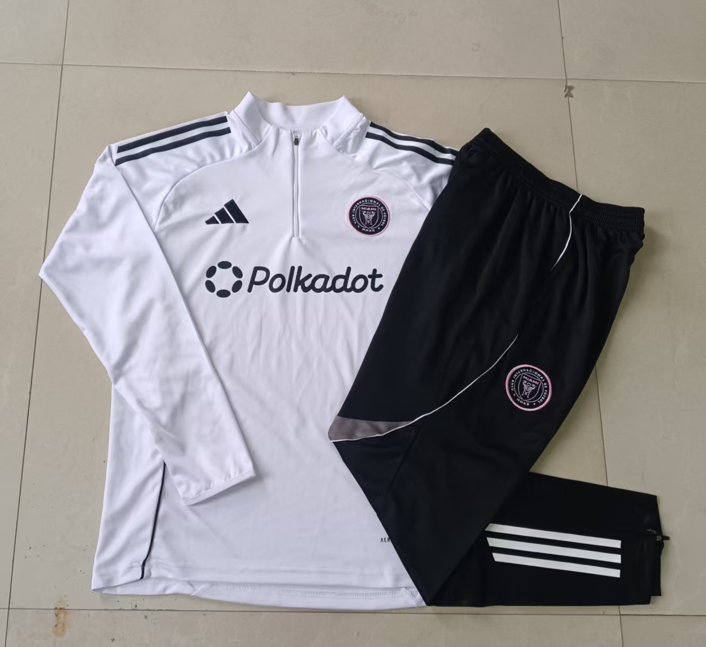 25/26 Miami white Half-Zip Jacket Suit