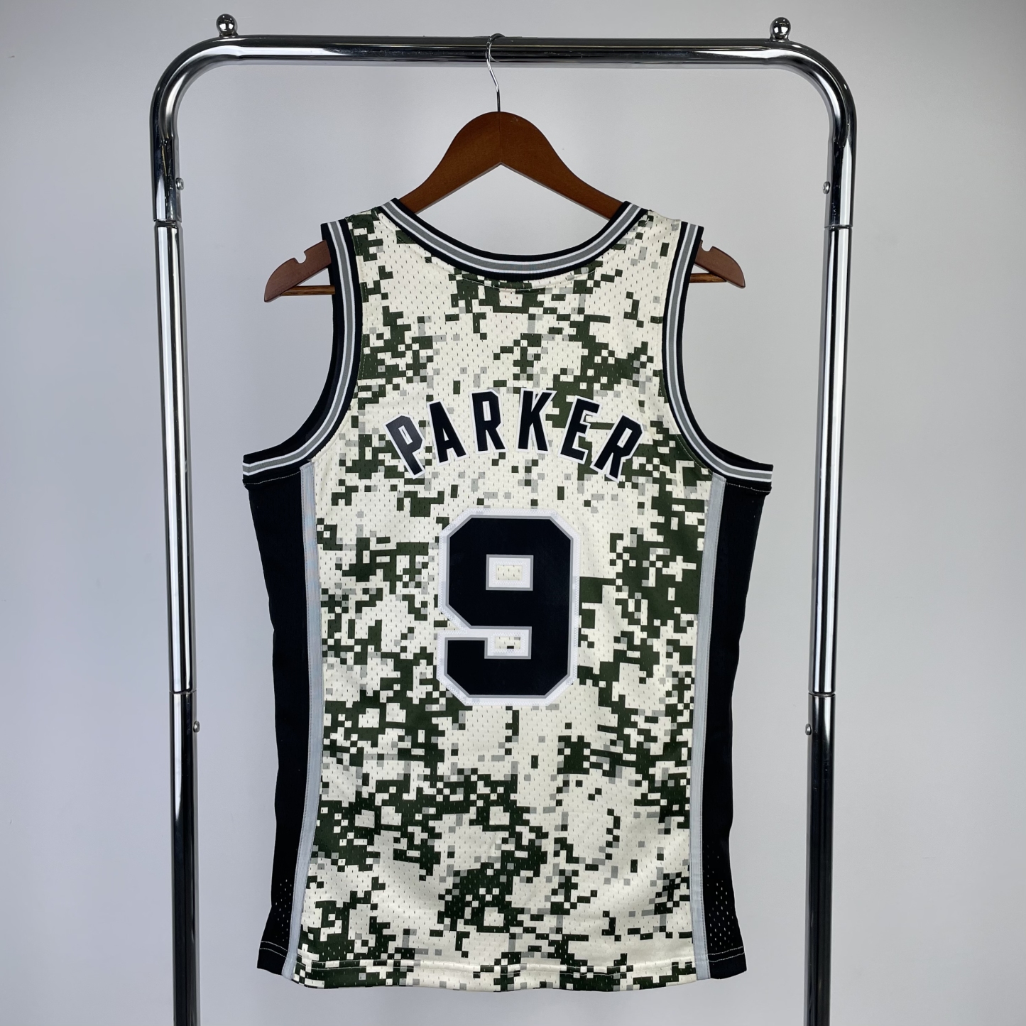 13/14 NBA Santonio Spurs Camouflage Heat pressed retro version jersey S-XXL