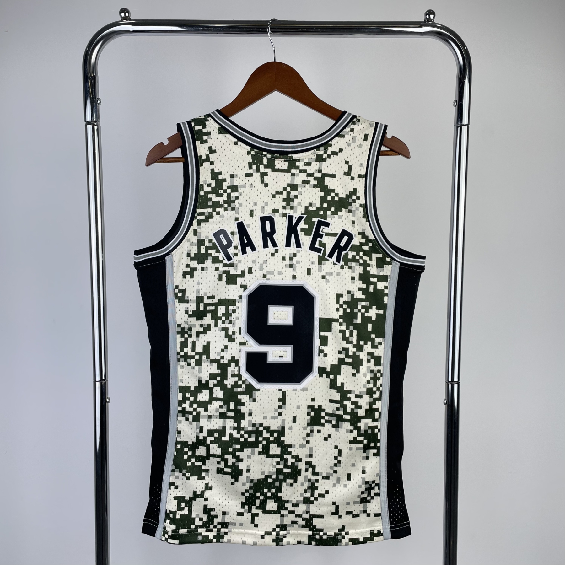 13/14 NBA Santonio Spurs Camouflage Heat pressed retro version jersey S-XXL