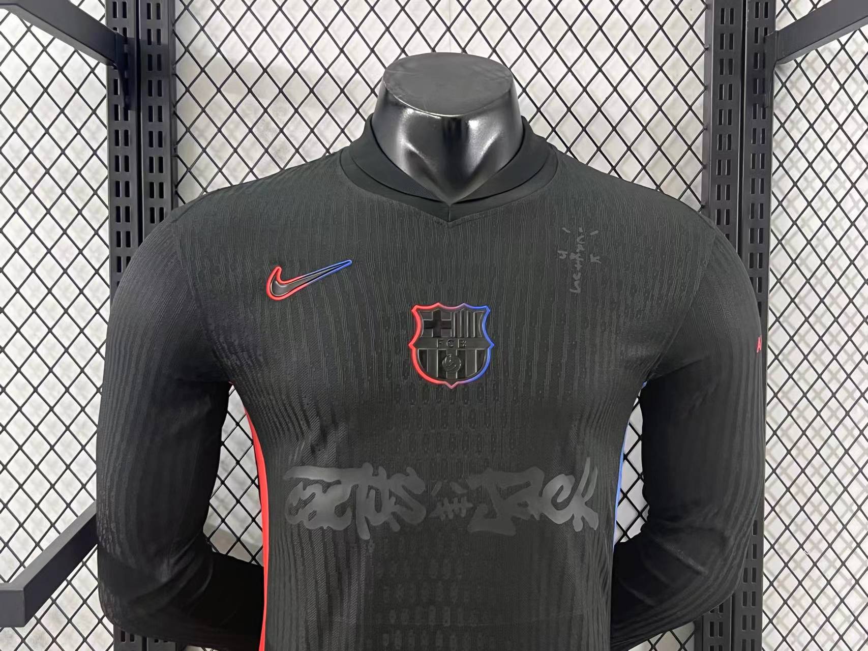 24/25 Barcelona away Travis Scott long sleeve player version S-4XL