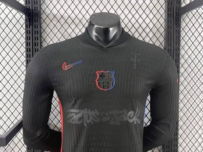 24/25 Barcelona away Travis Scott long sleeve player version S-4XL