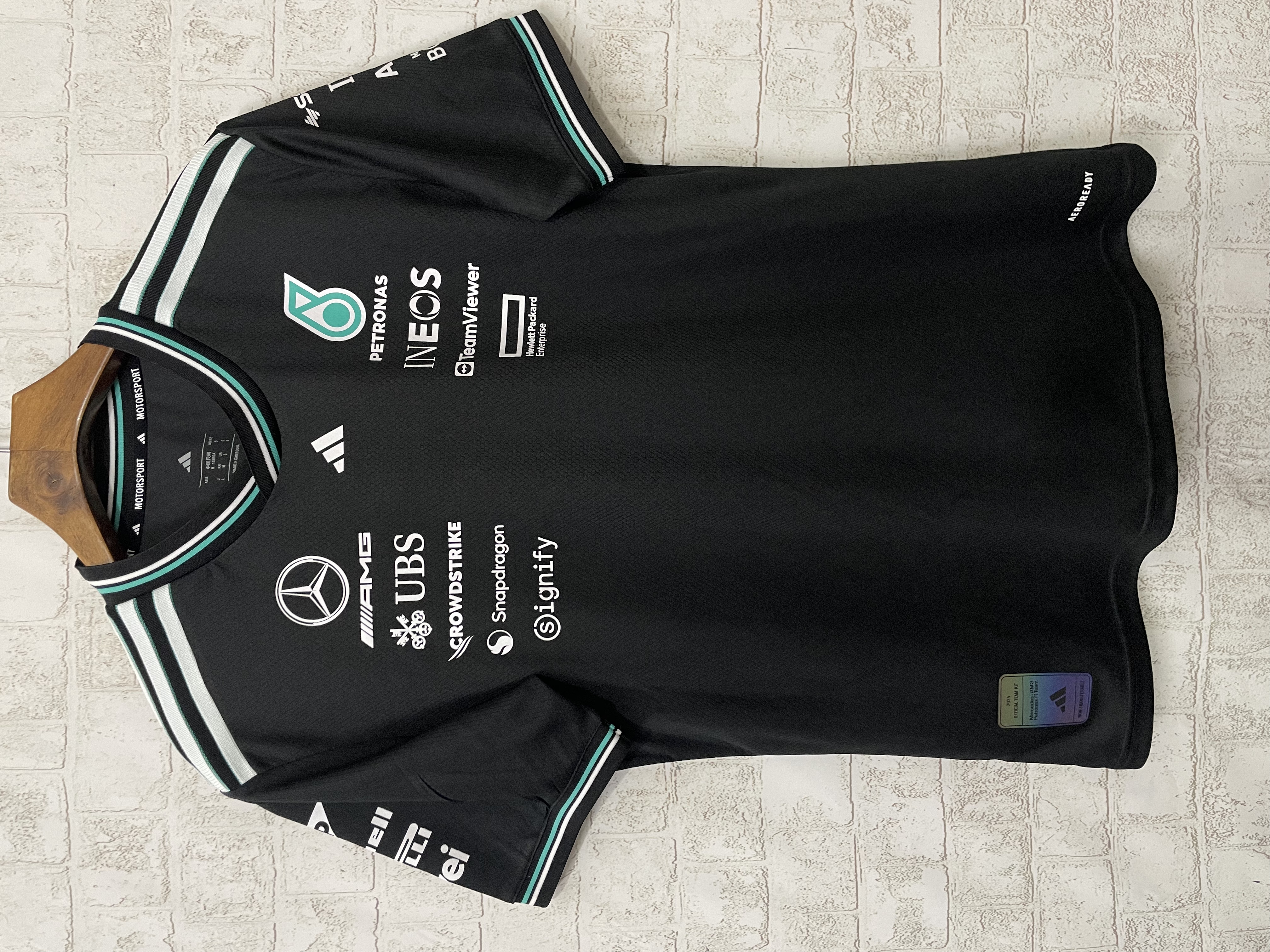 2025 Mercedes Benz F1 black jersey