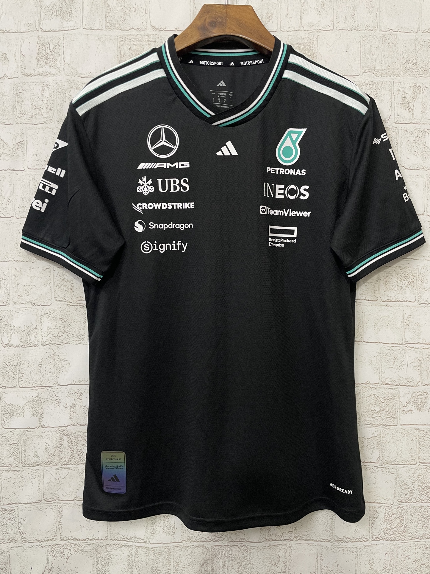 2025 Mercedes Benz F1 black jersey