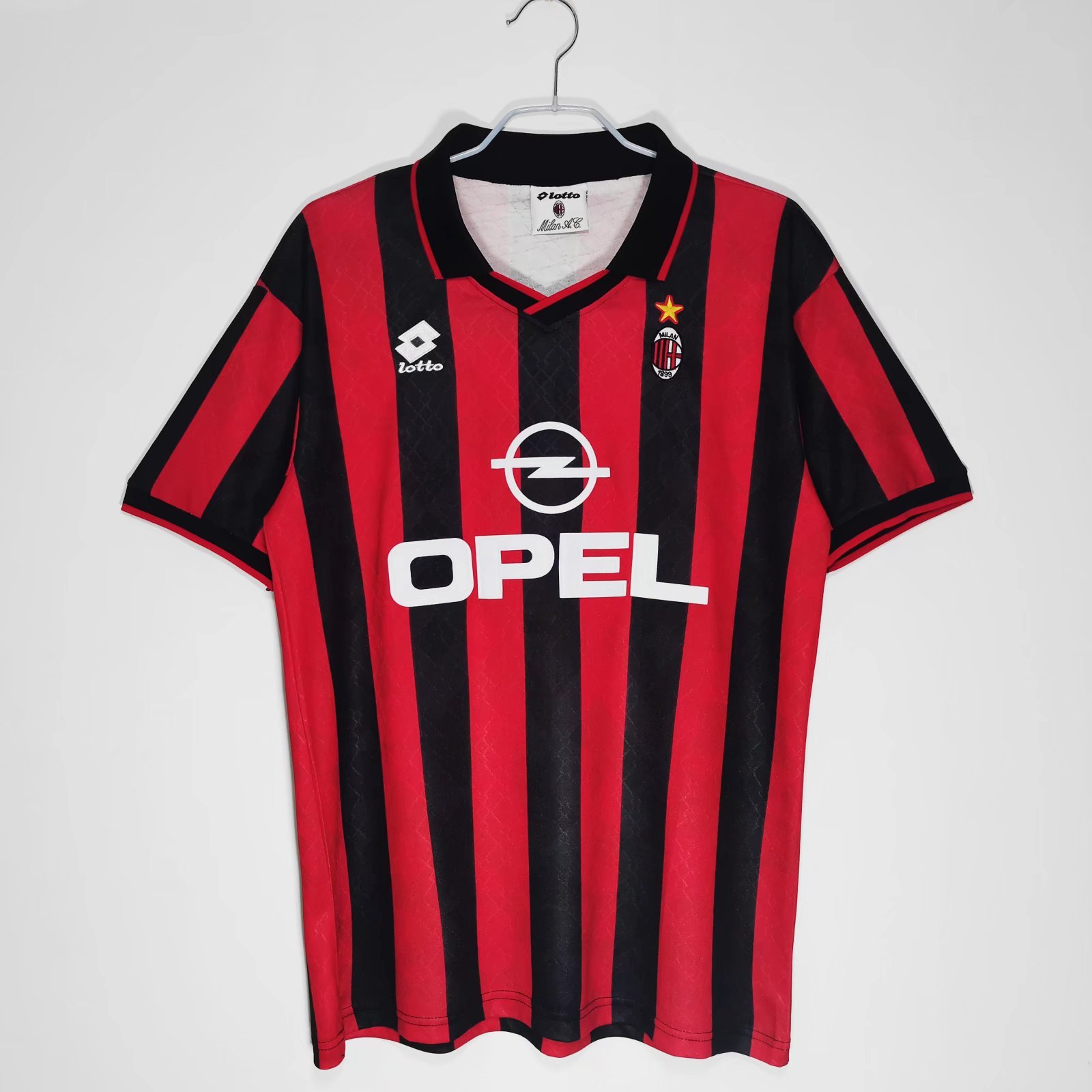 95/96 AC Milan home retro version S-XXL