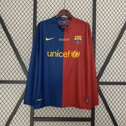 Retro long sleeves Barcelona 08/09 Champions League home S-XXL
