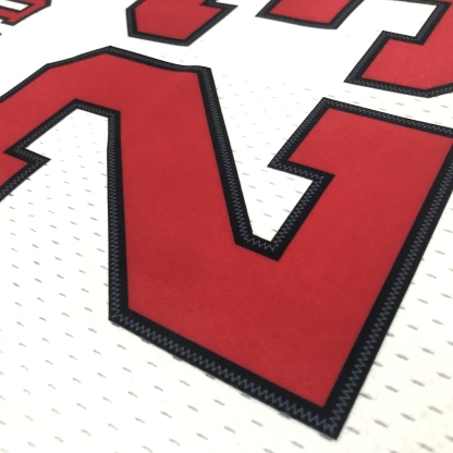 1998 NBA Chicago Bulls white Heat pressed retro version jersey S-XXL