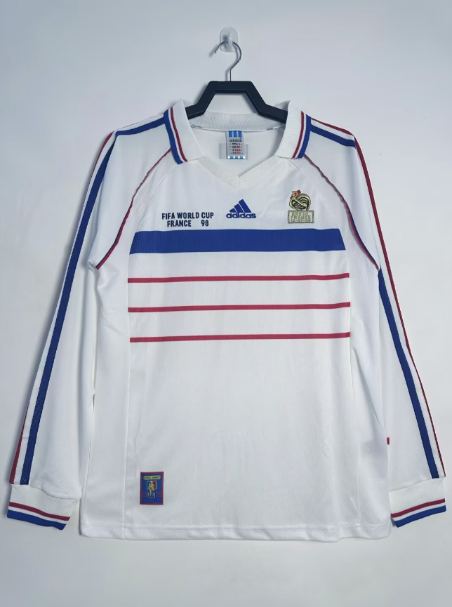 1998 France away long sleeve final retro version S-XXL