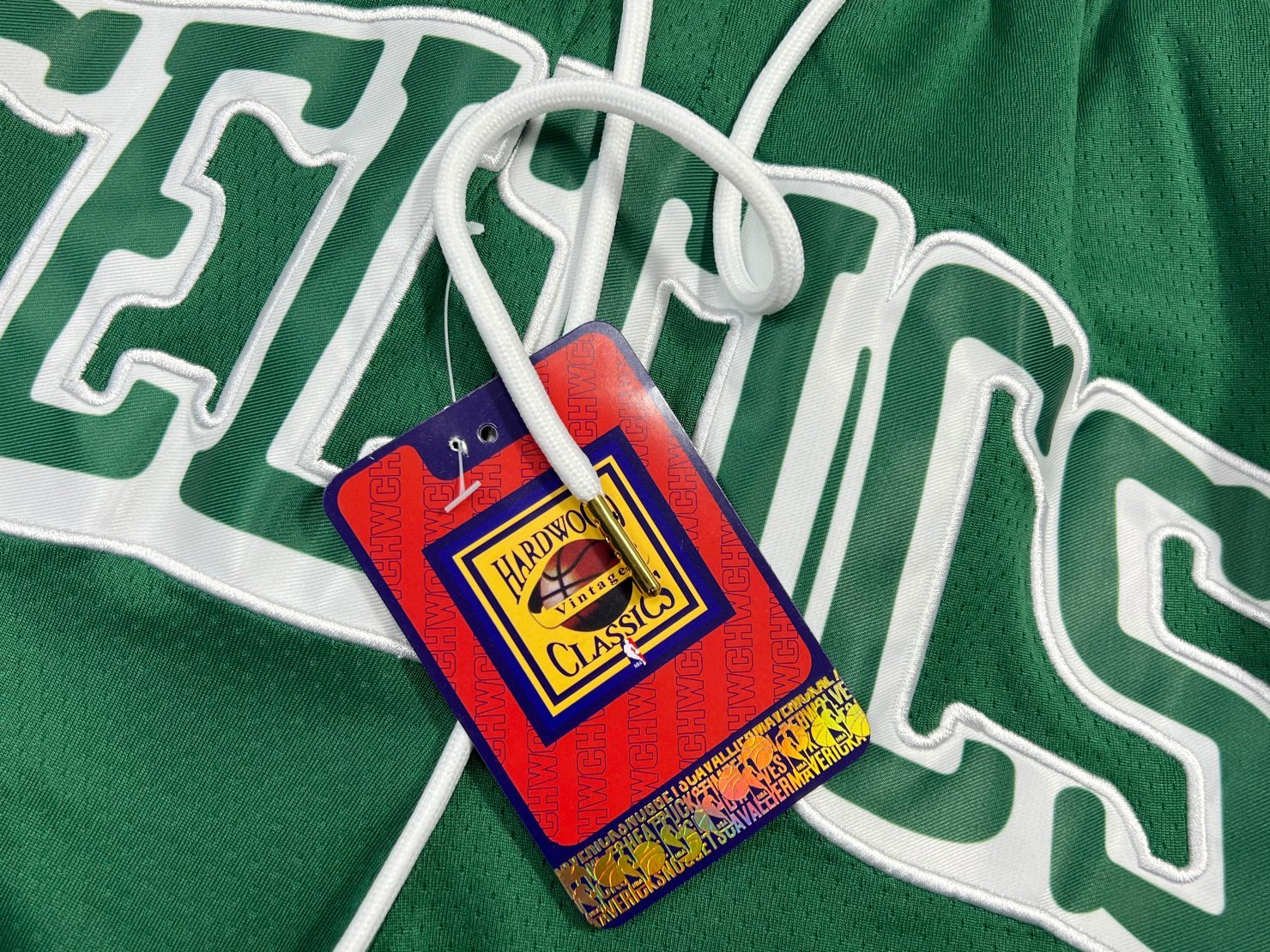 Celtics embroidered basketball shorts