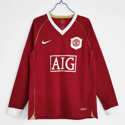 06/07 Manchester United home long sleeve retro version S-2XL