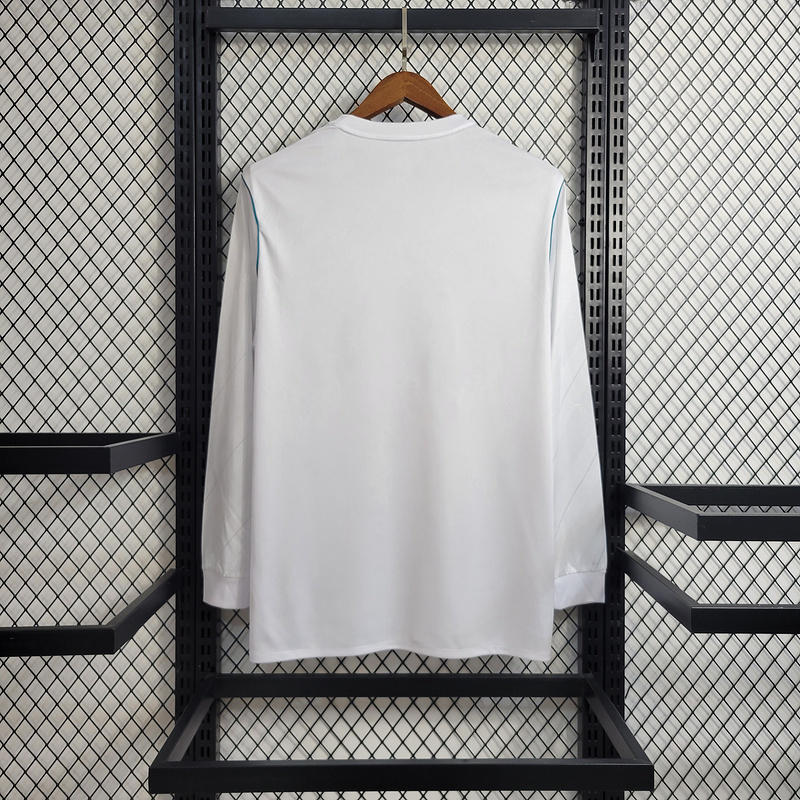 Retro Long Sleeve 17/18 Real Madrid Home S-XXL