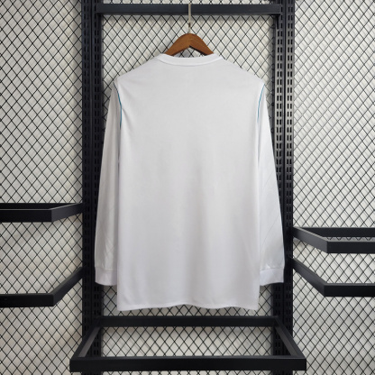 Retro Long Sleeve 17/18 Real Madrid Home S-XXL