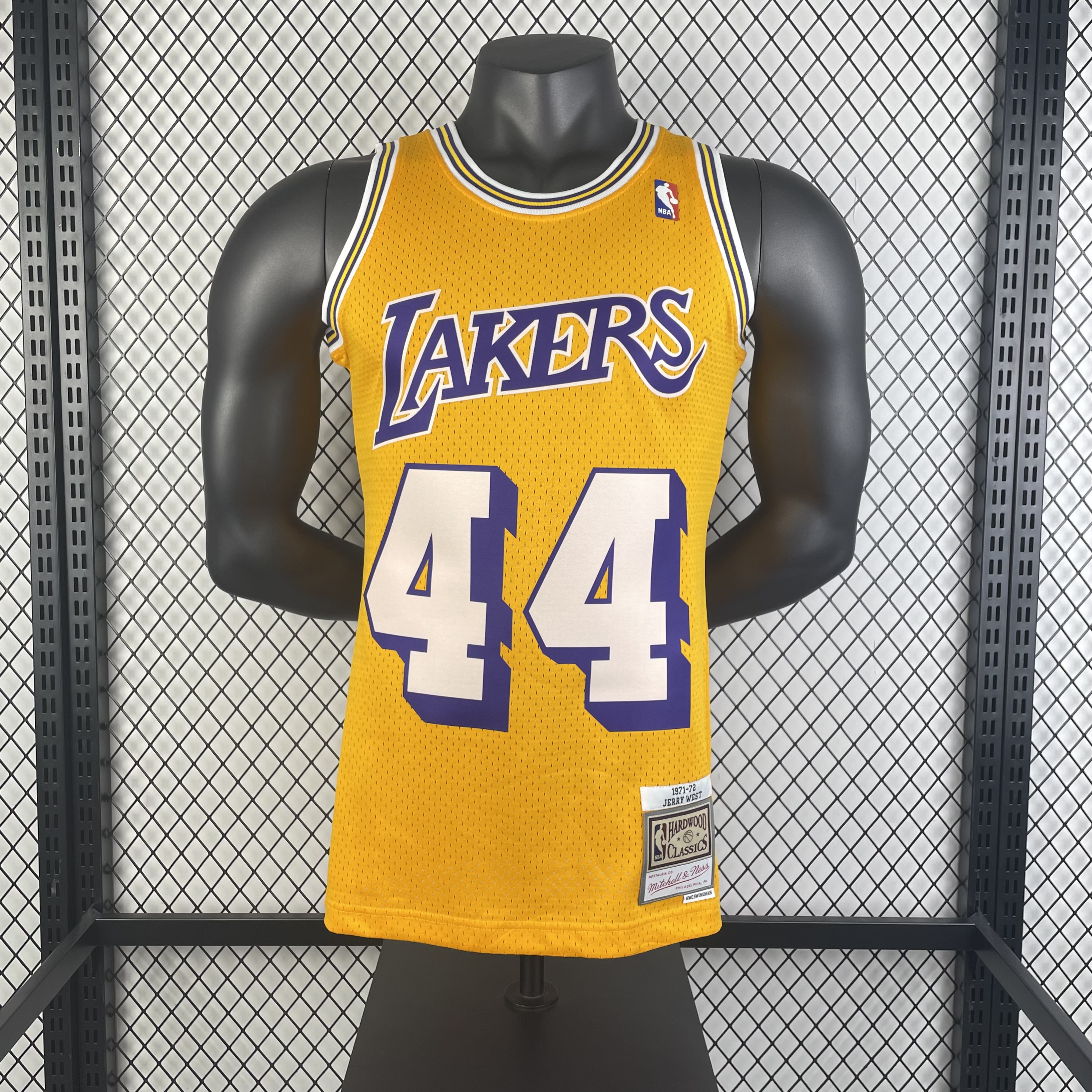 MN Heat Pressed Vintage Jersey: SW Lakers' 71/72 Season No.44 West