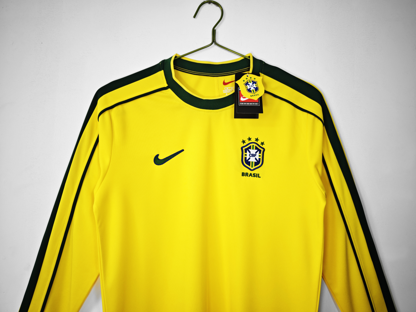 Retro 1998 Brazil home long sleeve S-XXL