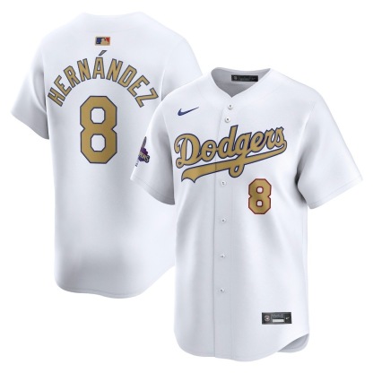 2025 MLB Los Angeles Dodgers White-Golden S-3XL