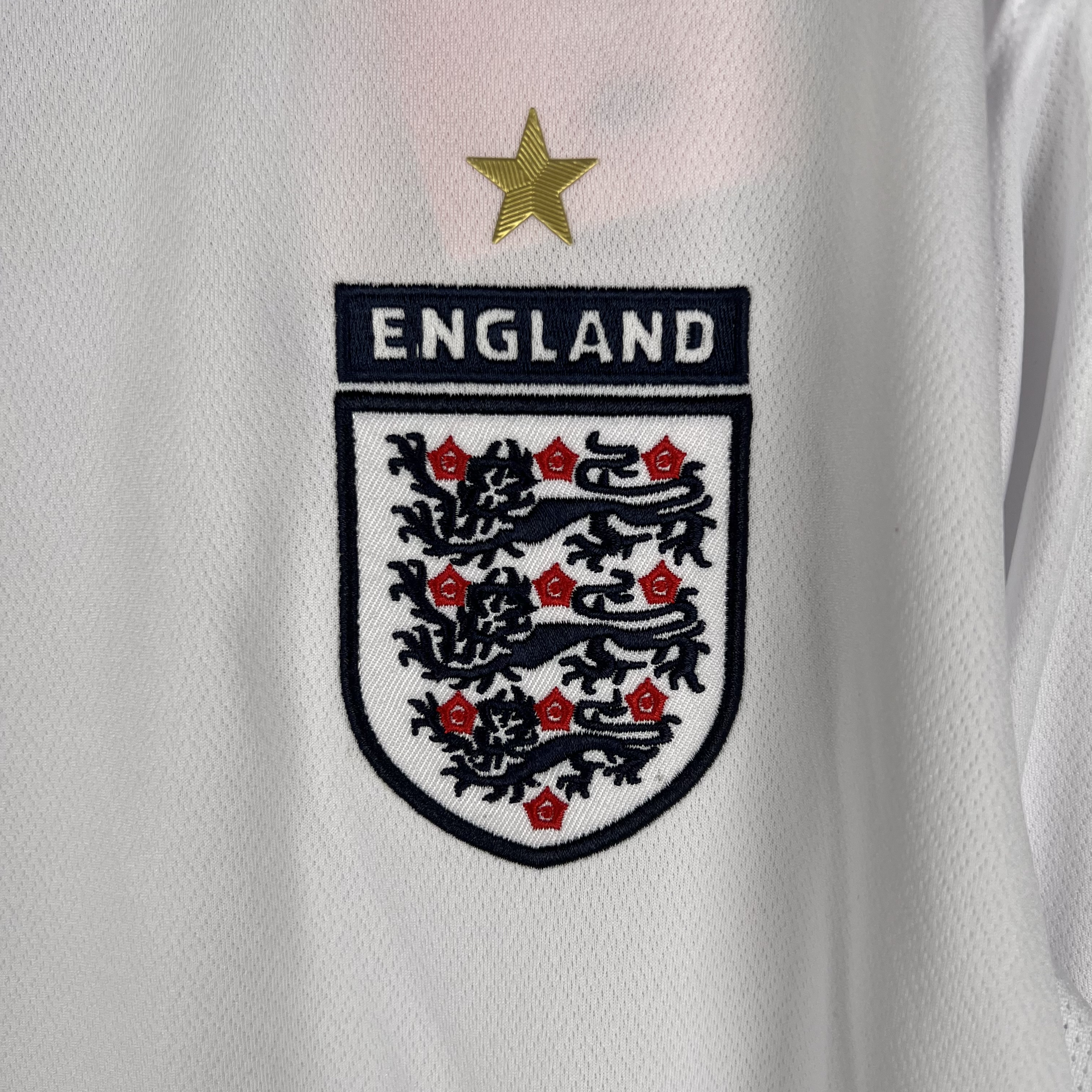 Retro Long Sleeve England 2006 Home S-XXL