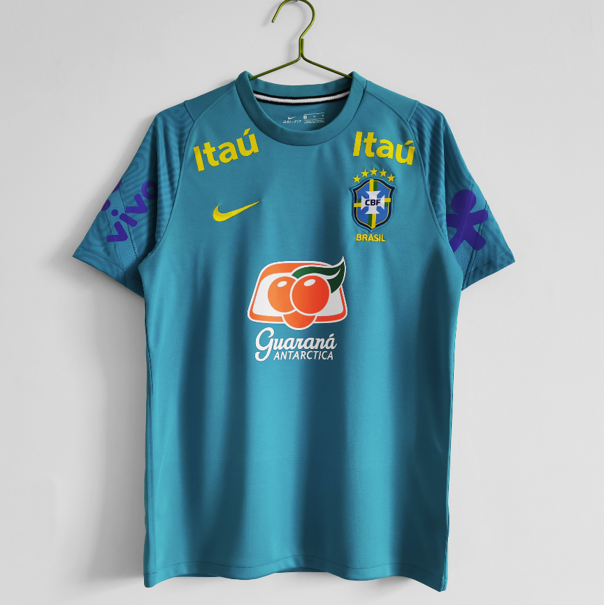 Retro 2021 Brazil lake blue training S-XXL