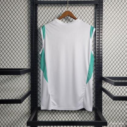 23-24 Manchester United White Training Vest Jersey
