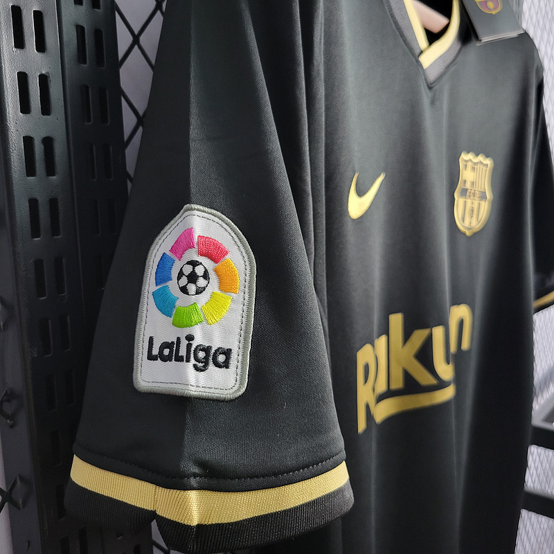 20/21 Barcelona Black with La liga Sponsor  Away S-XXL
