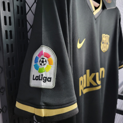 20/21 Barcelona Black with La liga Sponsor  Away S-XXL