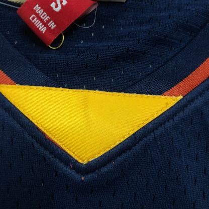 MN Heat Pressed Retro Jersey: SW Warriors 09/10 Dark Blue No.30 Curry