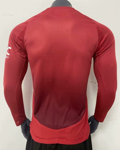 24/25 Manchester United M-U home Player Version long sleeve S-XXL