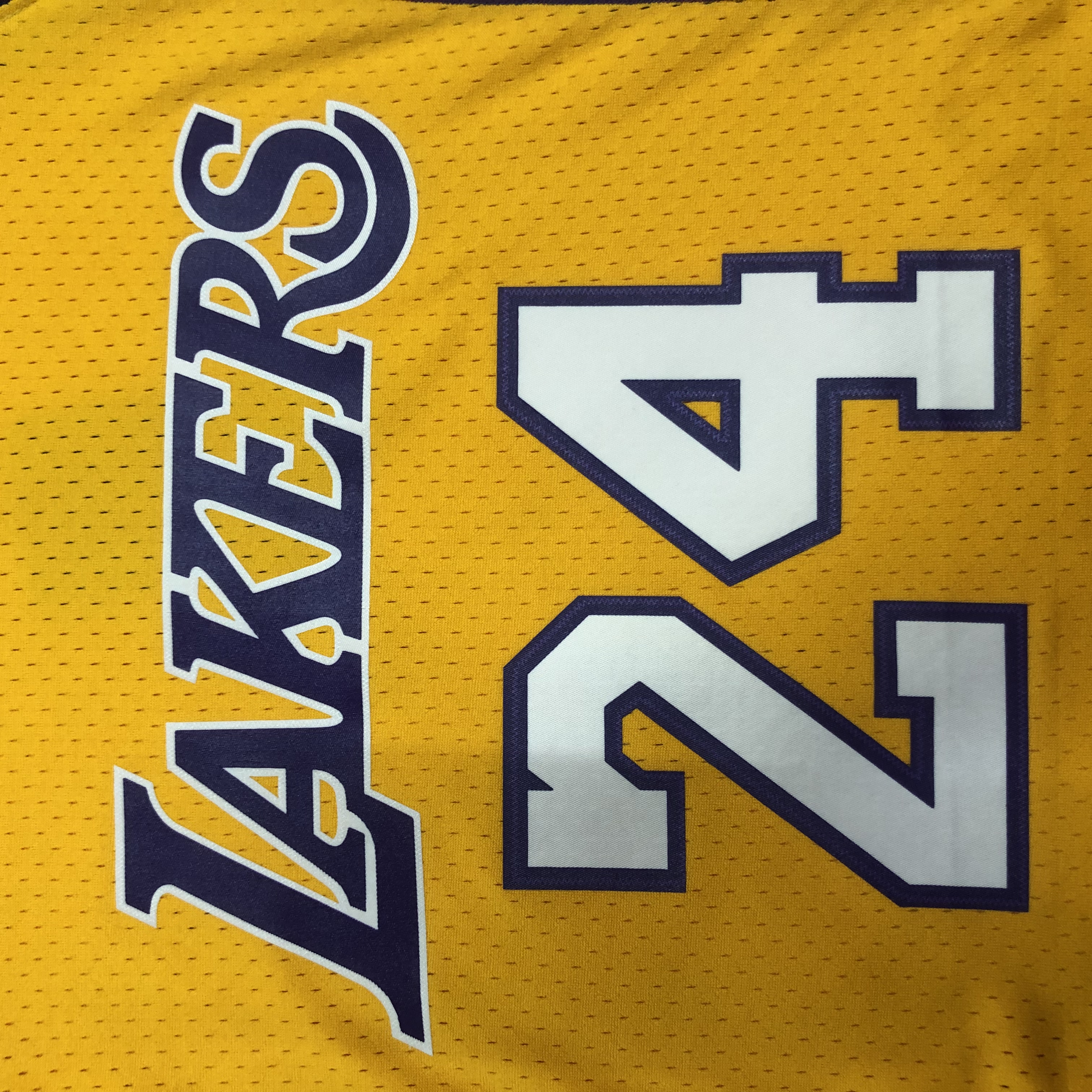 08/09 NBA Los Angeles Lakers KOBE yellow Heat pressed retro version jersey S-XXL