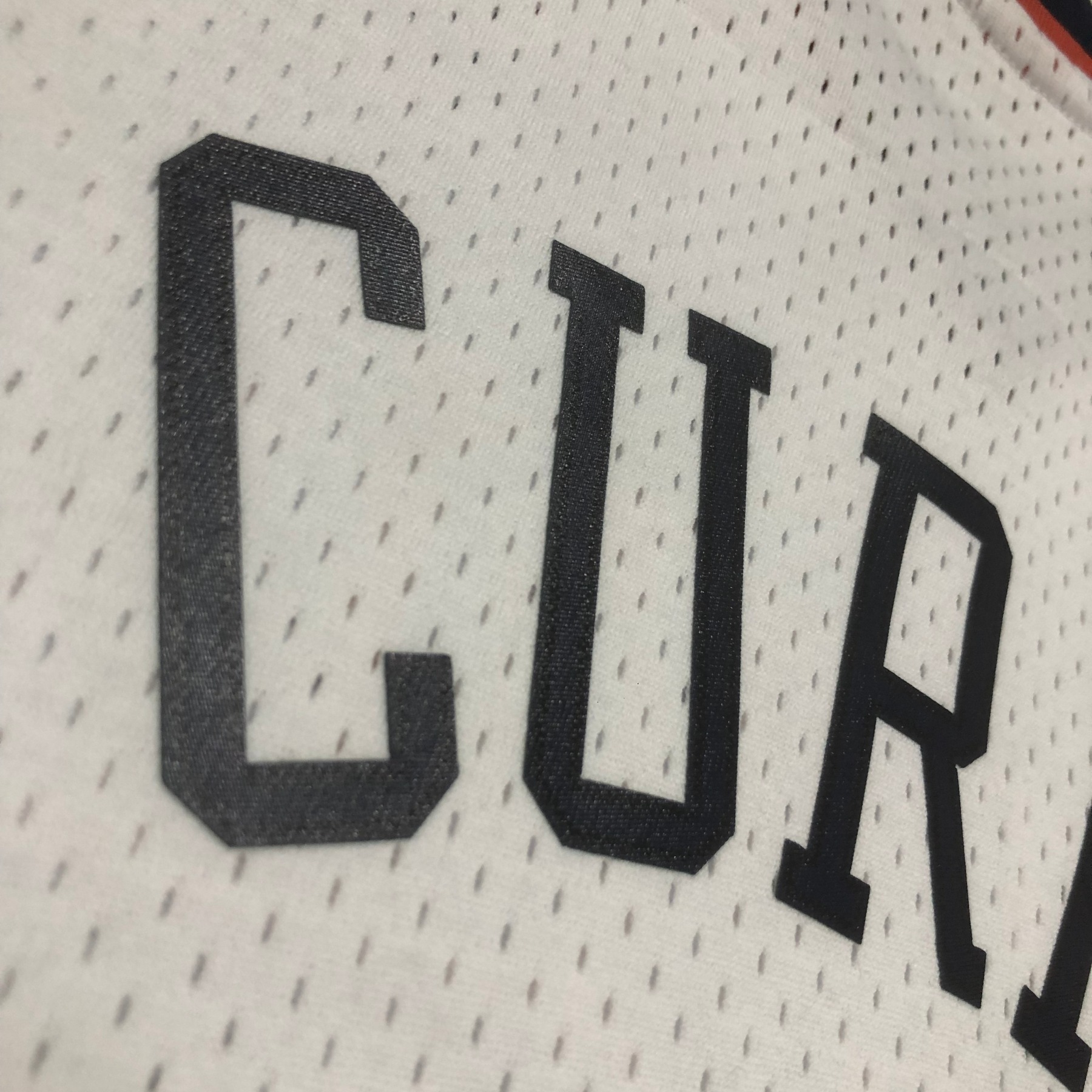MN Heat Pressed Retro Jersey: SW Warriors 09/10 White No.30 Curry