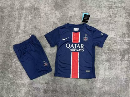 24/25 PSG Paris Saint-Germain home  UCL champion one star kids version size 16-28