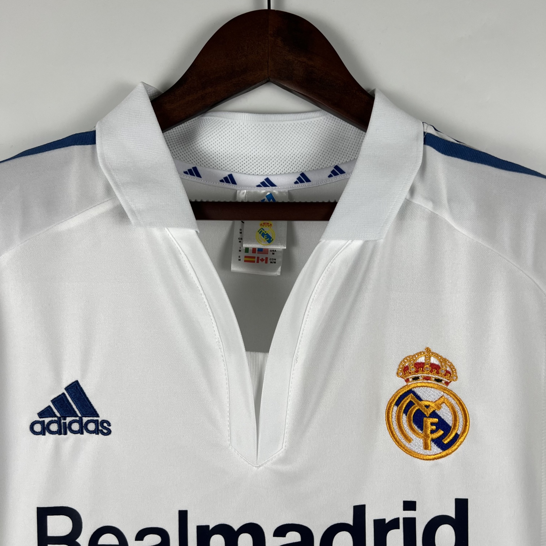 Retro Real Madrid 01/02 Home S-XXL
