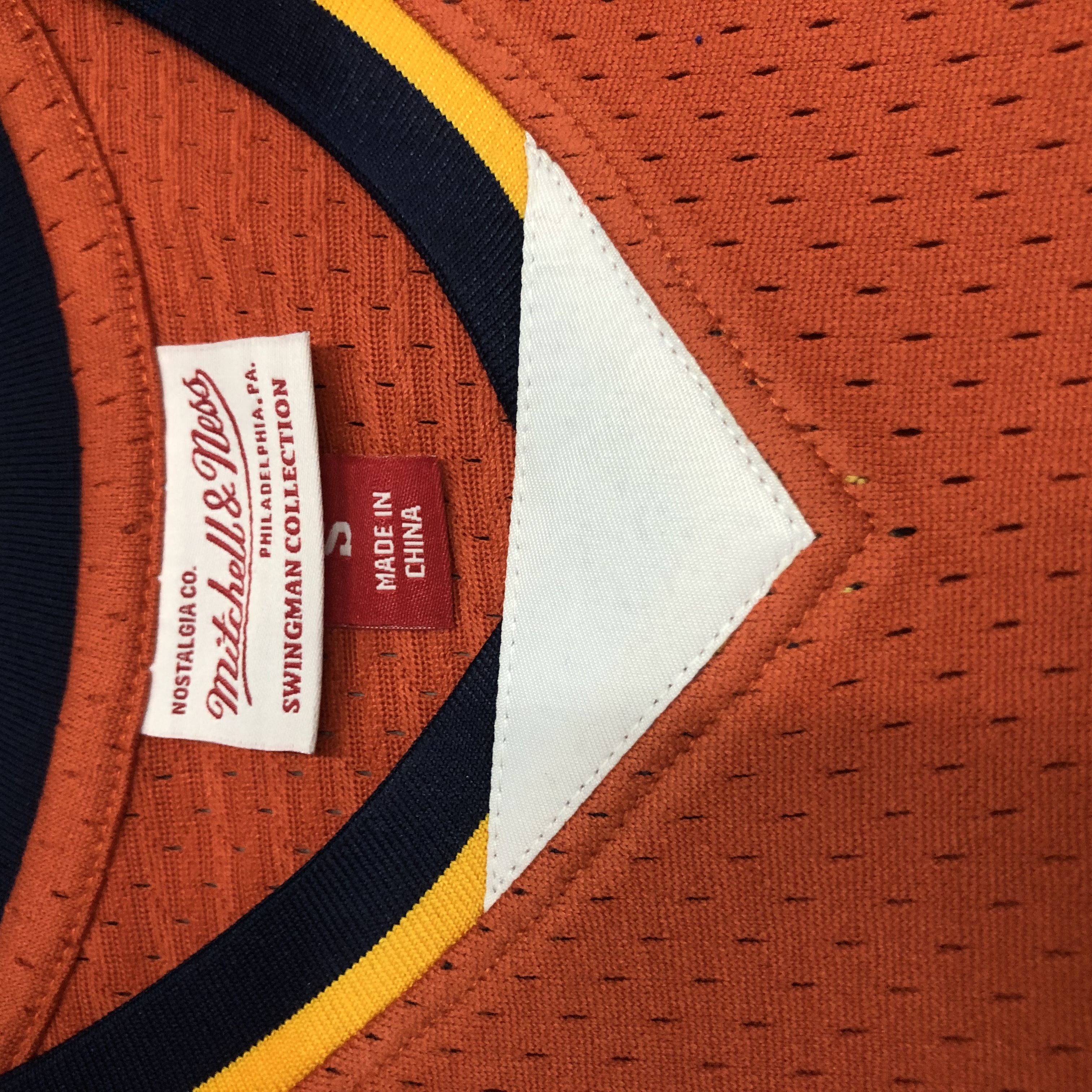 MN Heat Pressed Retro Jersey: SW Warriors 09/10 Orange No.30 Curry