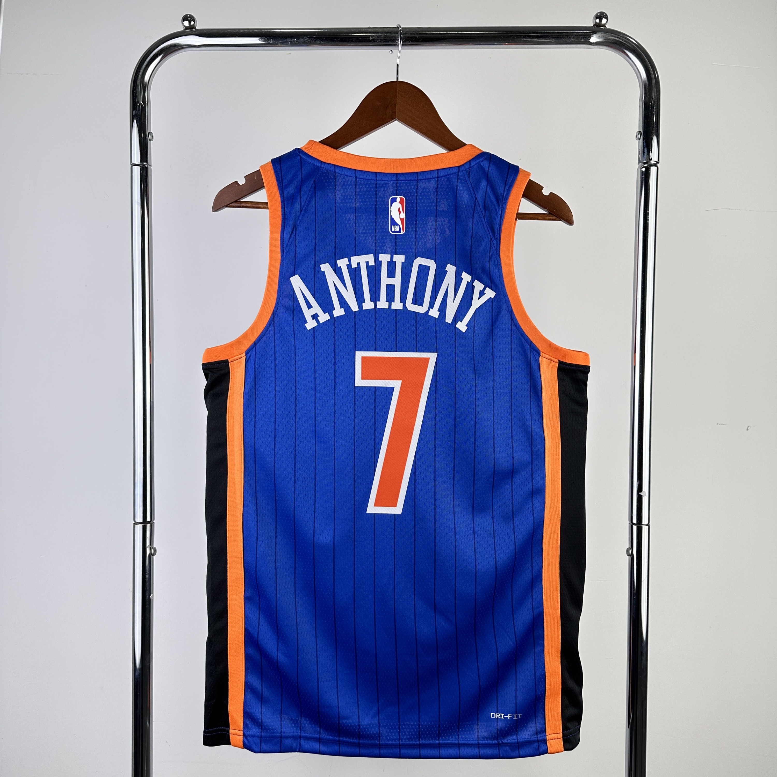 2024 NBA New York Knicks blue Heat pressed city version jersey S-XXL