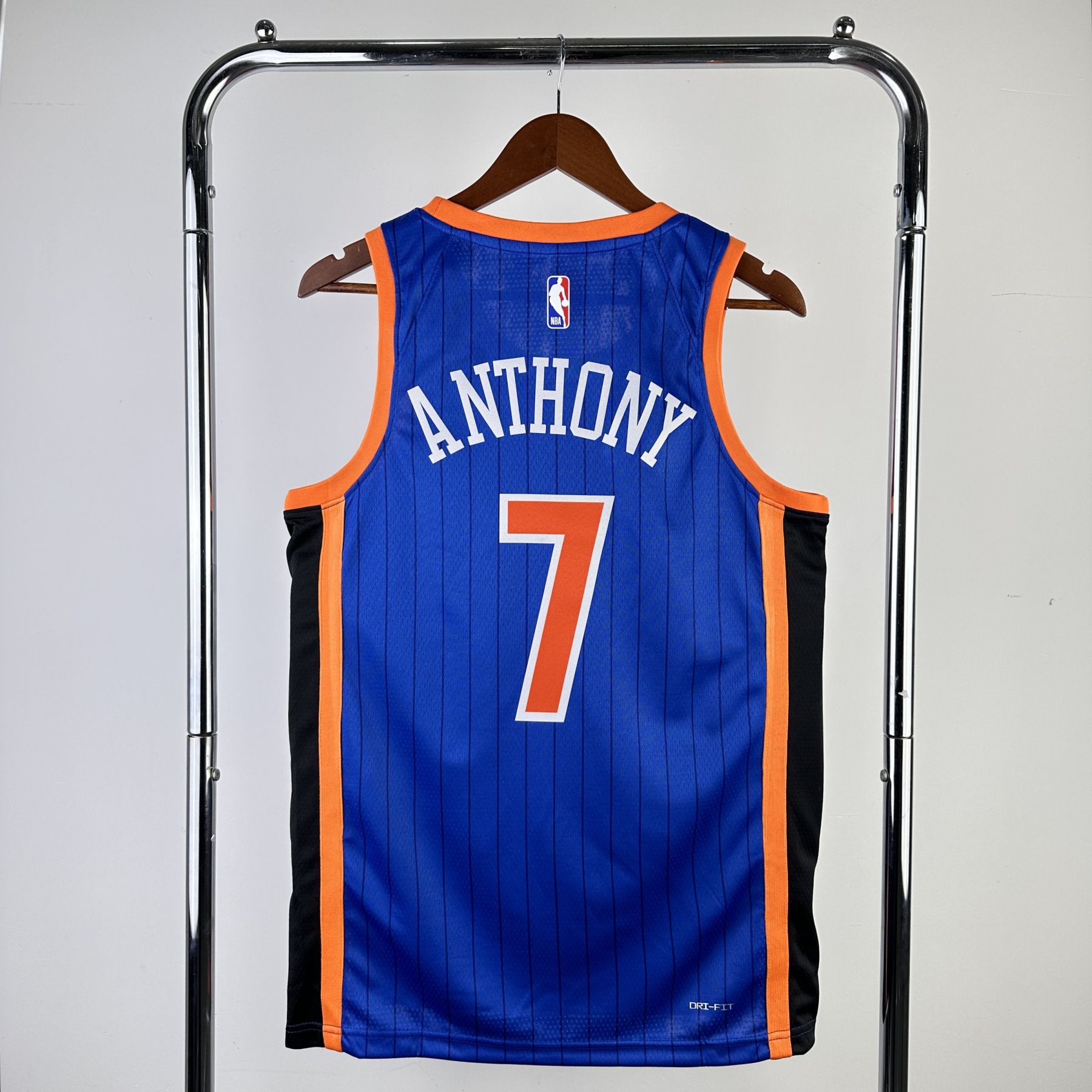 2024 NBA New York Knicks blue Heat pressed city version jersey S-XXL