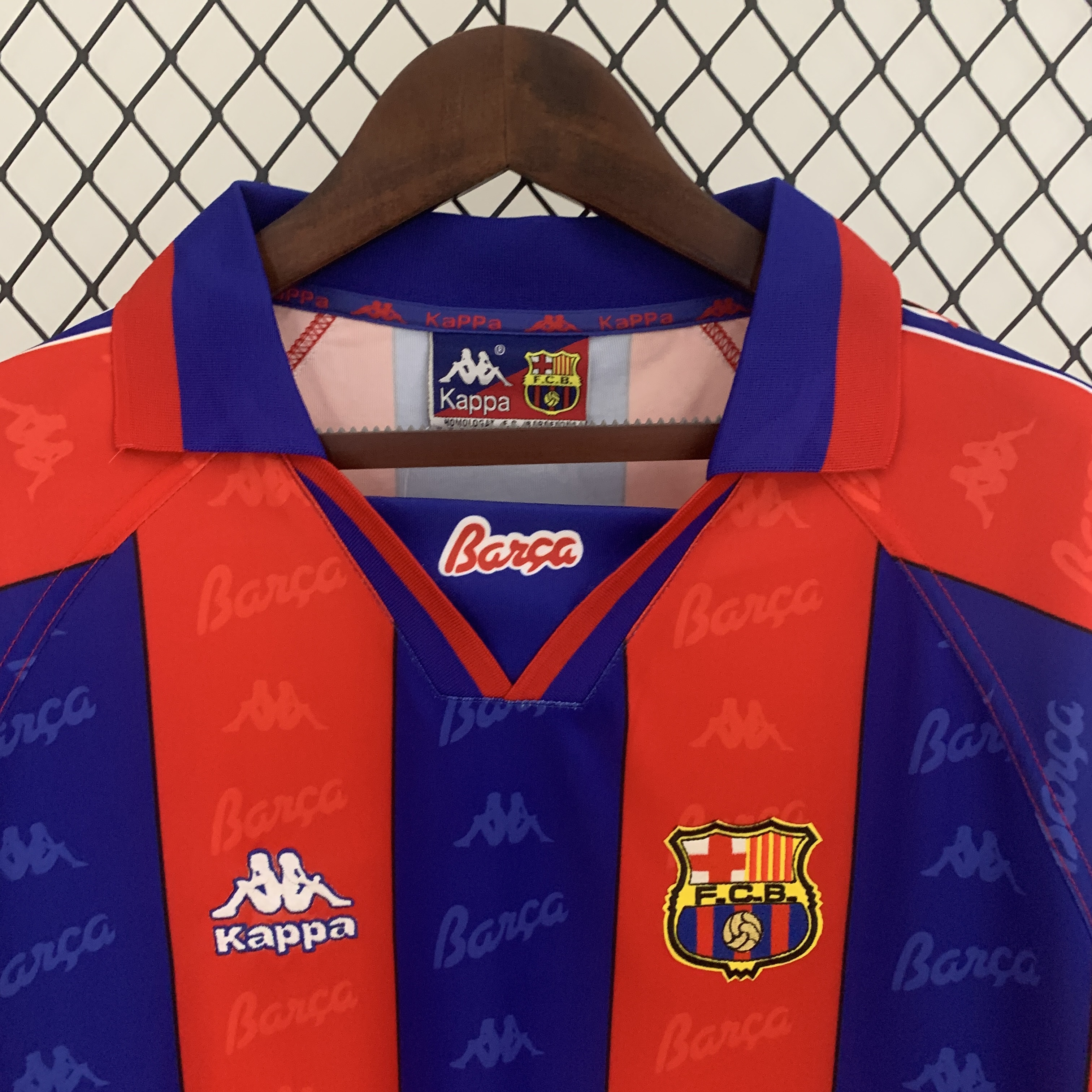 Retro long sleeve Barcelona 96/97 home S-XXL