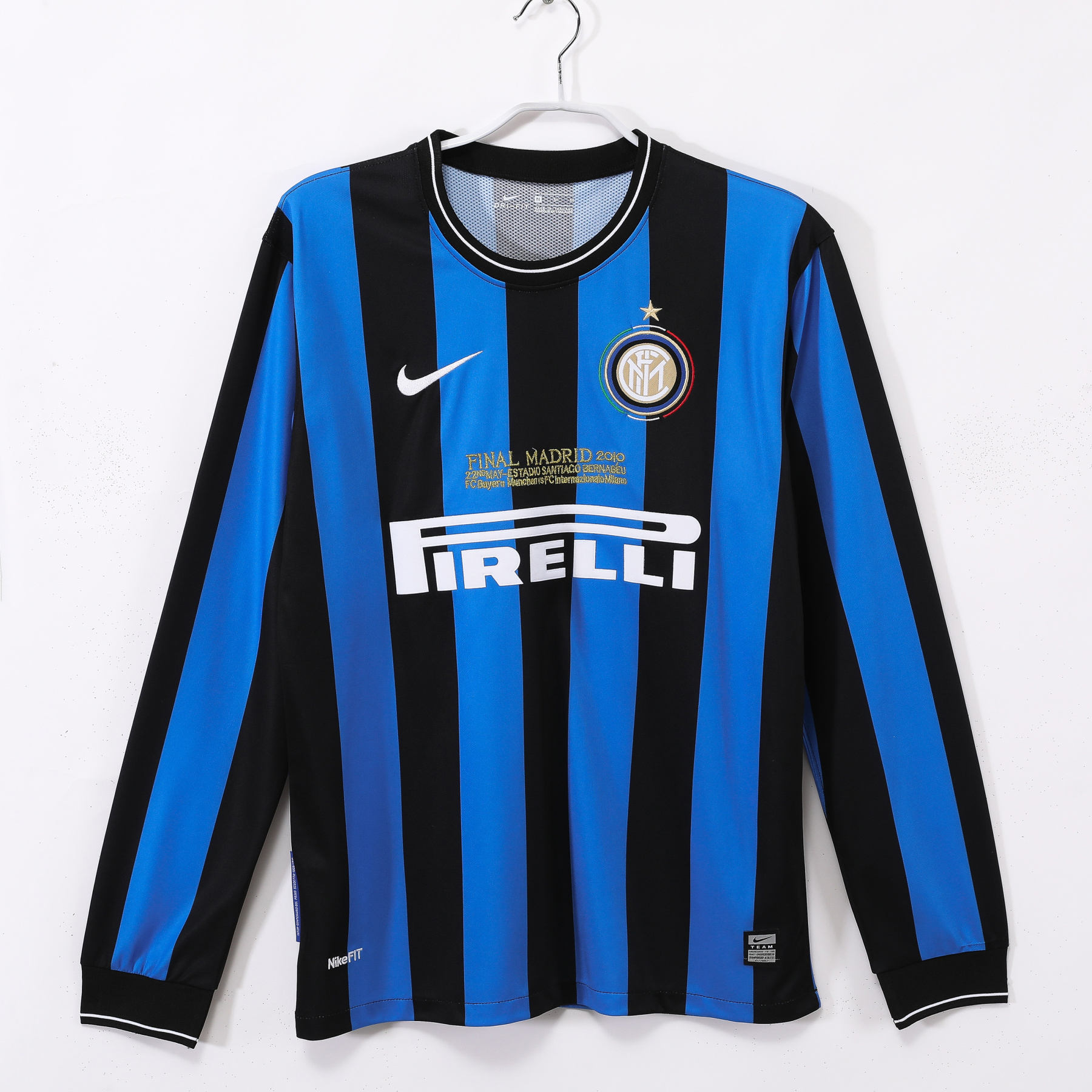 2010 inter milan home long sleeve retro version S-XXL