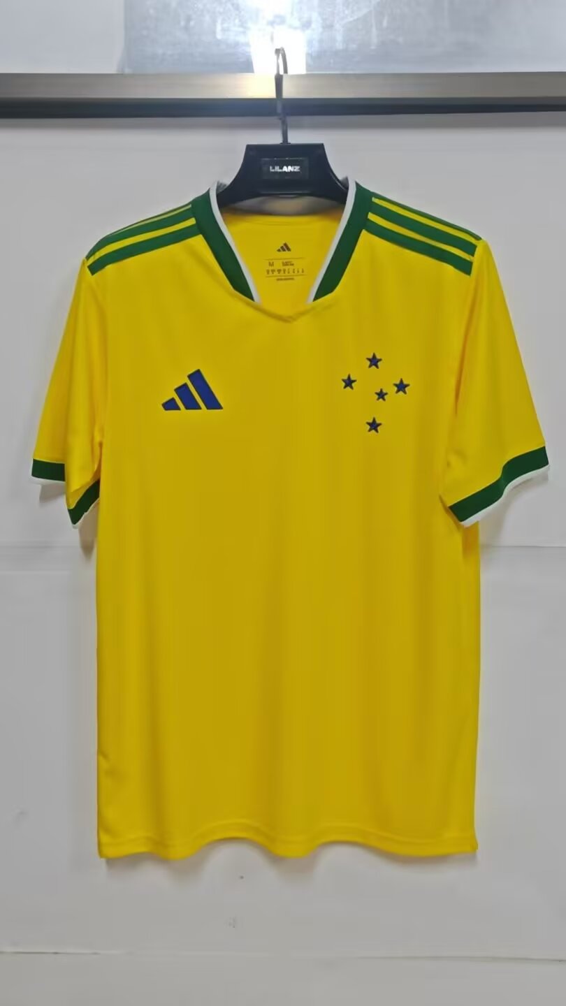 26/27 Cruzeiro yellow fan version Jersey S-4XL