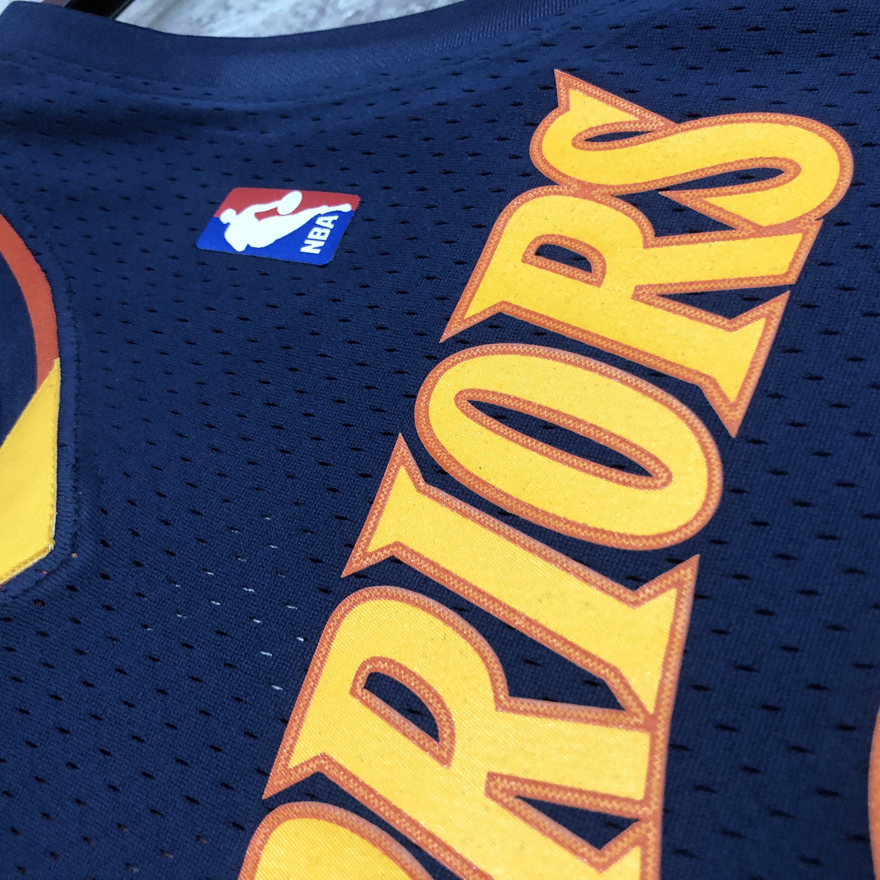 MN Heat Pressed Retro Jersey: SW Warriors 09/10 Dark Blue No.30 Curry