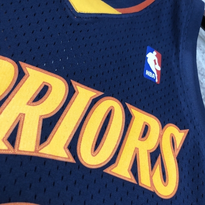 MN Heat Pressed Retro Jersey: SW Warriors 09/10 Dark Blue No.30 Curry