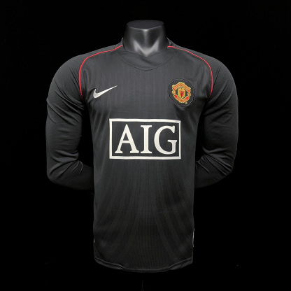 Retro 07/08 Manchester United Away long-sleeved S-XXL
