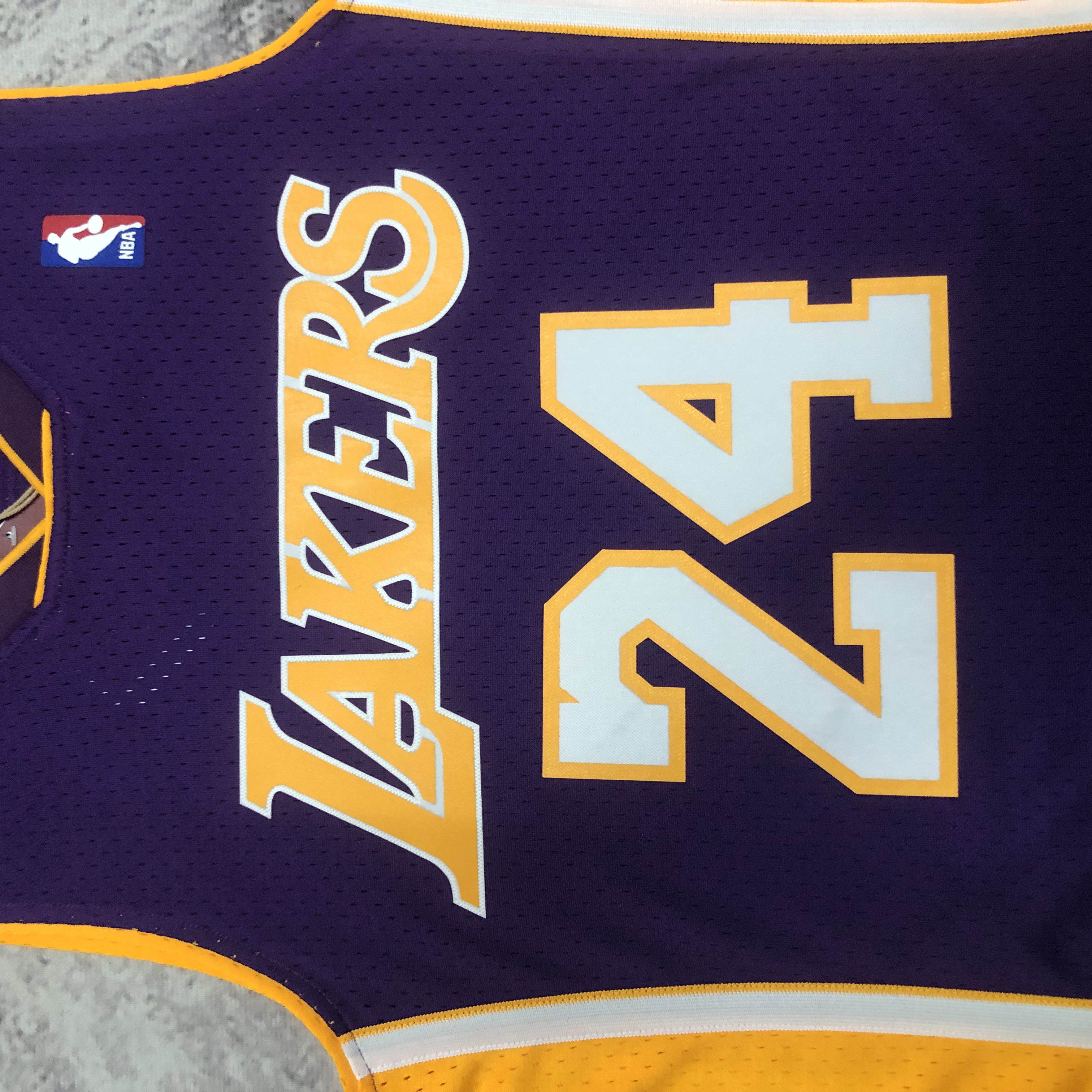 08/09 NBA Los Angeles Lakers Purple Heat pressed retro version jersey S-XXL