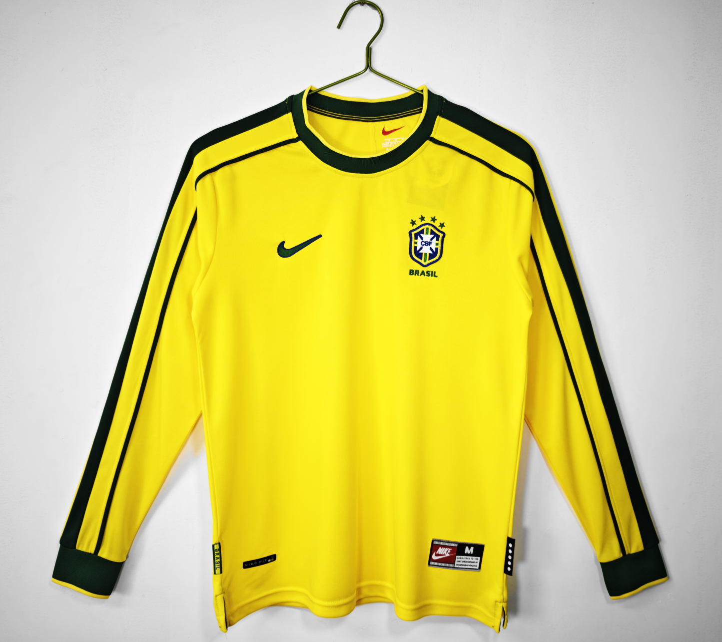 Retro 1998 Brazil home long sleeve S-XXL
