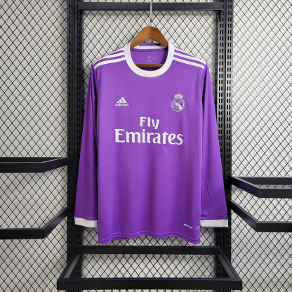Retro Long Sleeve Real Madrid 16/17 away S-XXL
