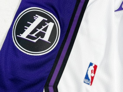 Lakers embroidered basketball shorts
